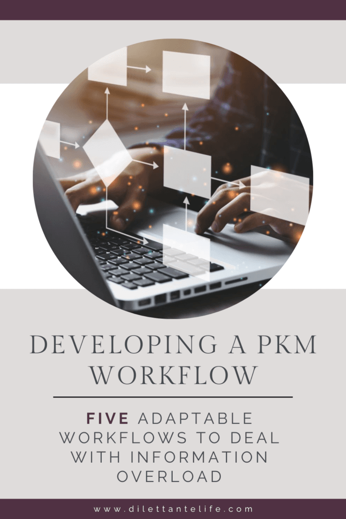 Developing a PKM workflow Pinterest Pin