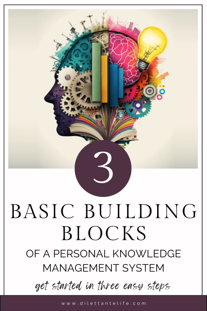 Personal Knowledge Management System Building Blocks Pinterest Pin