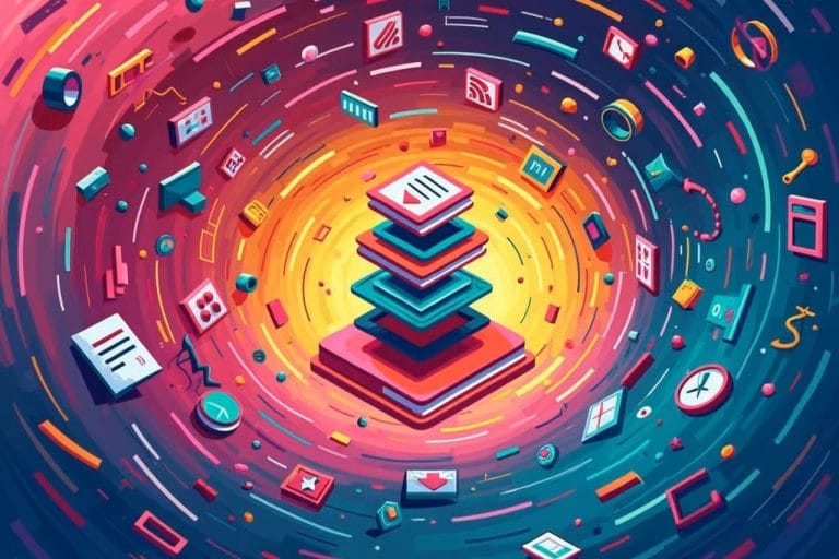 cyclone of chaos representing digital tools that calm the chaos
