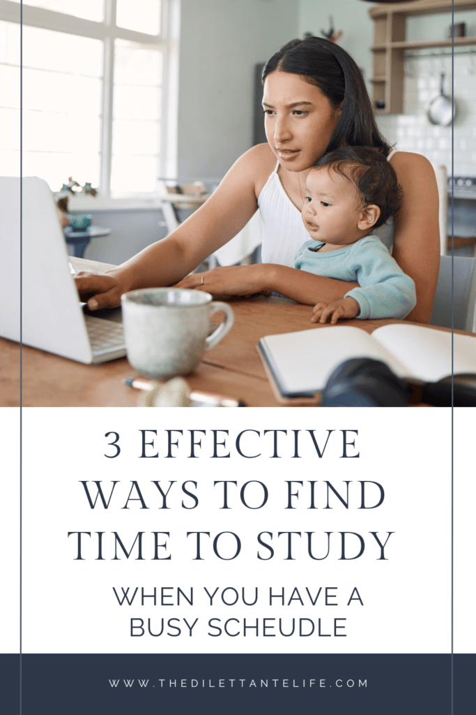 Finding Time to Study Pinterest Pin