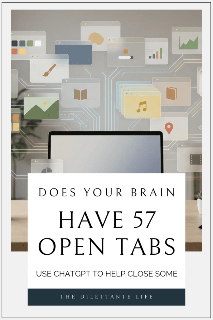 use ai for organising ideas pinterest pin
