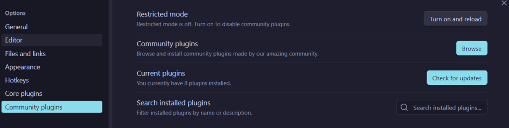 Dataview plugin setup