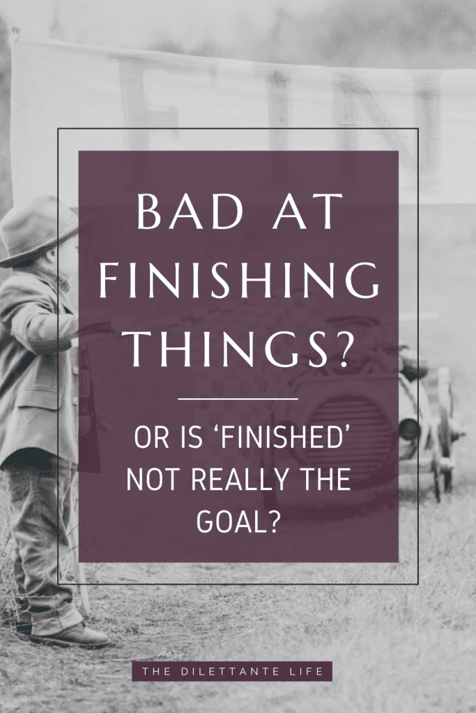 bad at finishing things pinterest pin